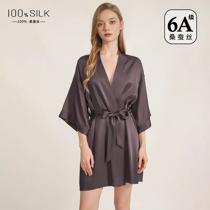 روب نسائي من حرير التوت النقي، - مراجعة Robe Silk Women وسعره