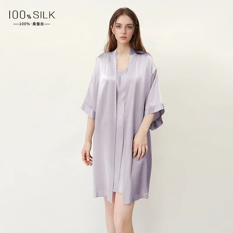روب نسائي من حرير التوت النقي، - مراجعة Robe Silk Women وسعره
