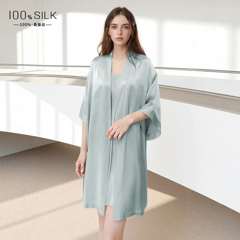 روب نسائي من حرير التوت النقي، - مراجعة Robe Silk Women وسعره